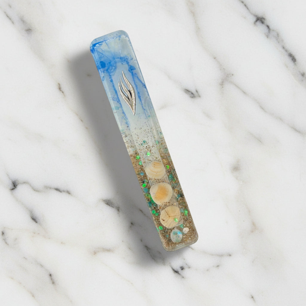 Unique Sea Shell Beach Mezuzah