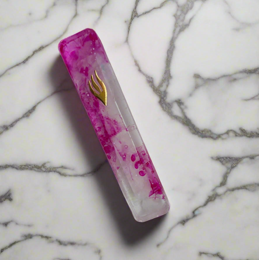 Artistic Multi-Colored Mezuzah Case