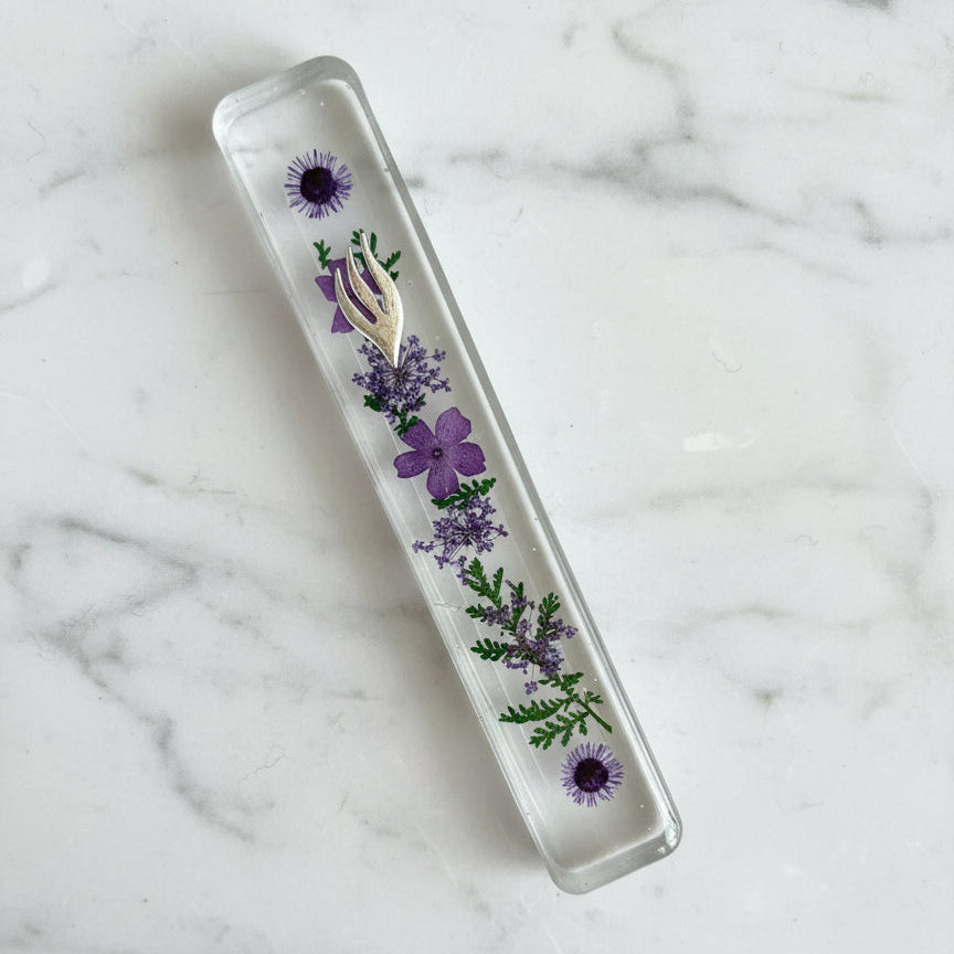 Authentic Dried Flower Mezuzah
