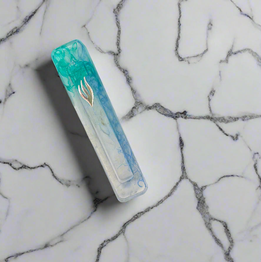 Artistic Multi-Colored Mezuzah Case