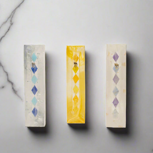 Stained Glass Epoxy Mezuzah