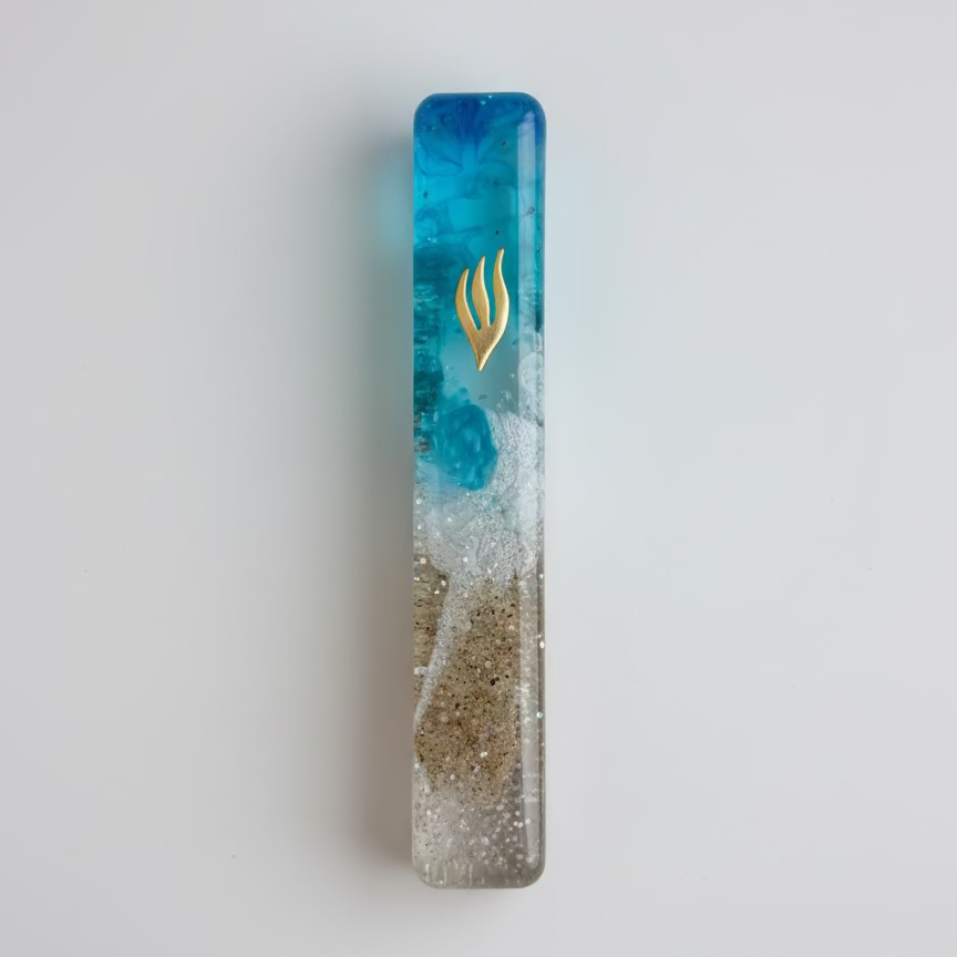 Majestic Beach Epoxy Mezuzah