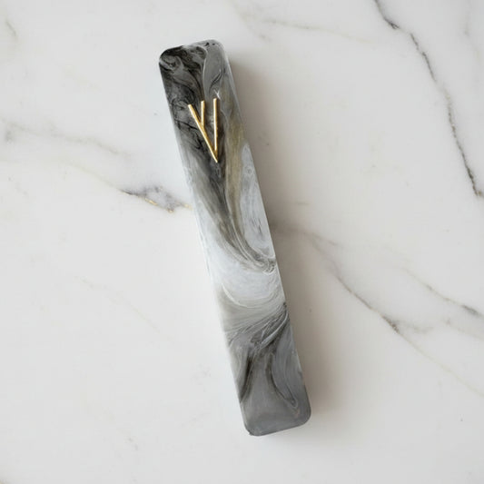 Mixed Modern Marble Swirl Mezuzah