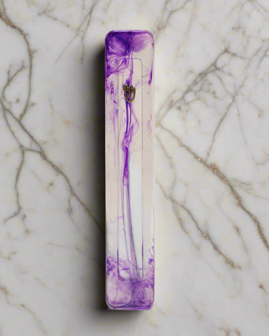 Clear Colored Mezuzah Case