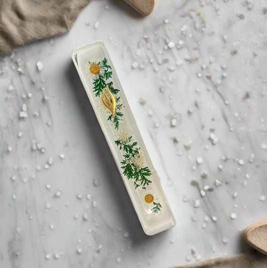Authentic Dried Flower Mezuzah