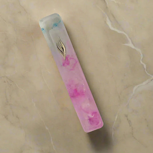 Abstract Multi Color Mezuzah