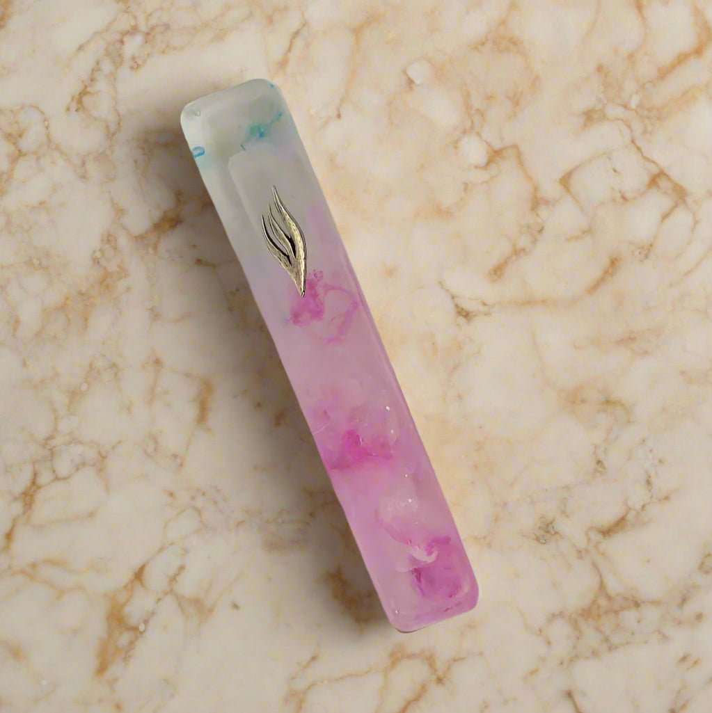 Abstract Multi Color Mezuzah