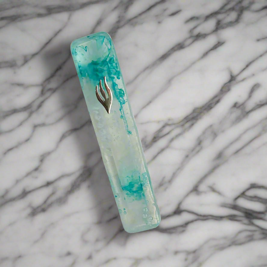 Artistic Multi-Colored Mezuzah Case