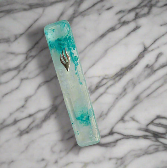 Artistic Multi-Colored Mezuzah Case