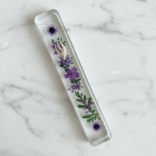 Authentic Dried Flower Mezuzah