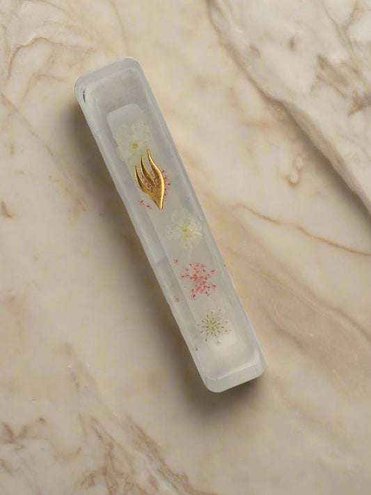 Authentic Dried Flower Mezuzah