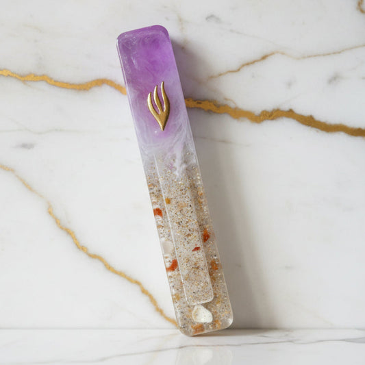 Peaceful Pink Beach Mezuzah